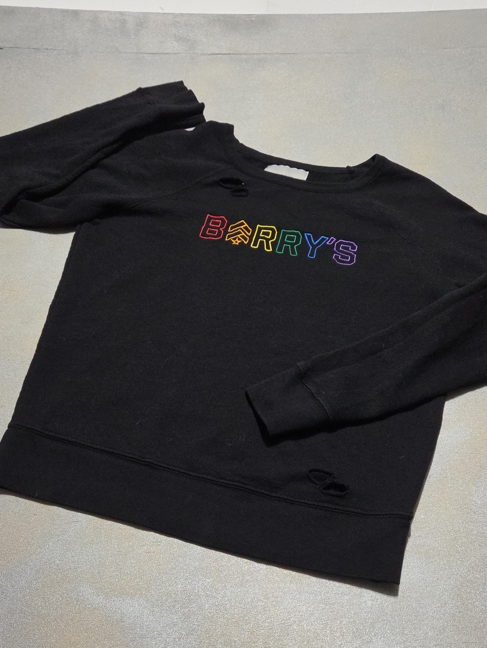 Steve & Barry's Black Sweatshirt with Rainbow Logo